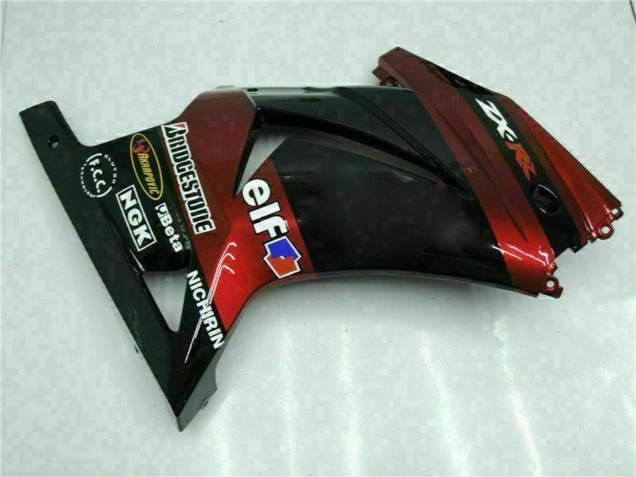 2008-2012 Glossy Black Maroon Red Kawasaki EX250 Motorcycle Fairings Canada