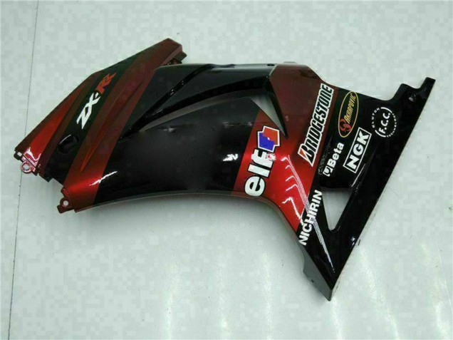 2008-2012 Glossy Black Maroon Red Kawasaki EX250 Motorcycle Fairings Canada
