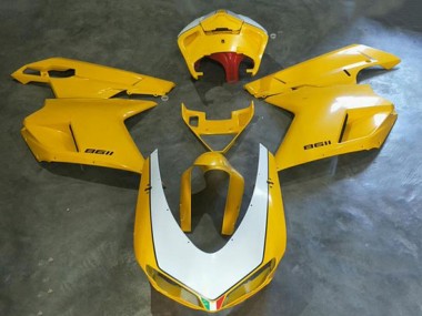 2008-2012 White Yellow Kawasaki EX250 Motorcycle Fairings Canada