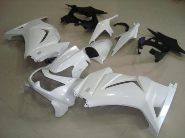2008-2012 Pearl White Kawasaki ZX250R Motorcycle Fairings Canada