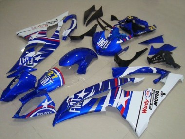 2008-2016 White Blue Fiat Motul Michelin 27 Yamaha YZF R6 Motorcycle Fairings Canada