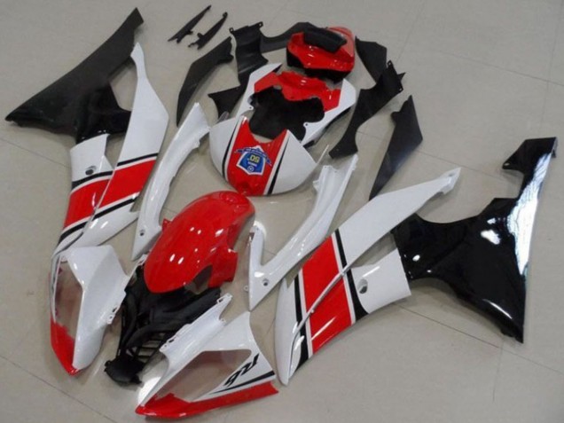 2008-2016 White Red Glossy Black Yamaha YZF R6 Motorcycle Plastics Canada