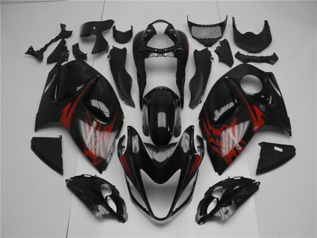 2008-2020 Glossy Black Red Suzuki GSXR 1300 Hayabusa Motorcycle Fairings Canada