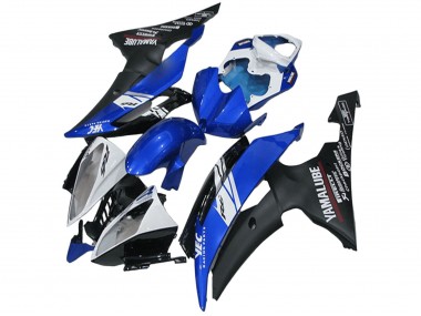 2008-2016 White Blue Matte Black Yamalube Yamaha YZF R6 Motorcycle Fairings Canada