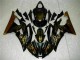 2008-2016 Glossy Black Gold Flame Yamaha YZF R6 Motorcycle Fairings Canada