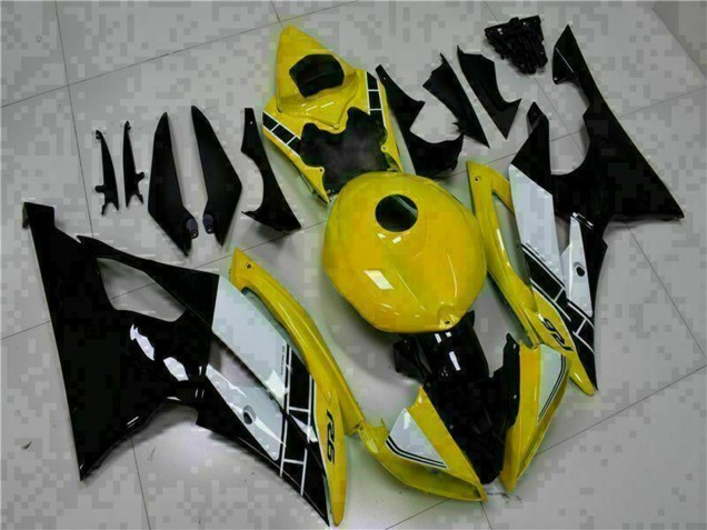 2008-2016 Yellow White Glossy Black Yamaha YZF R6 Motorcycle Fairings Canada