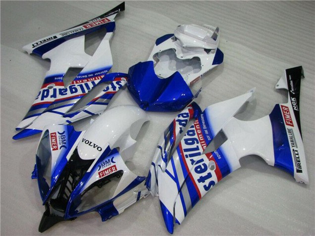 2008-2016 White Blue Red Sterilgarda Volvo Fimer Yamalube Yamaha YZF R6 Motorcycle Fairings Canada