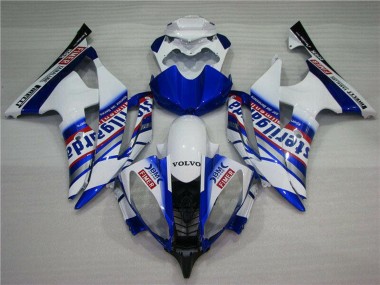 2008-2016 White Blue Red Sterilgarda Volvo Fimer Yamalube Yamaha YZF R6 Motorcycle Fairings Canada