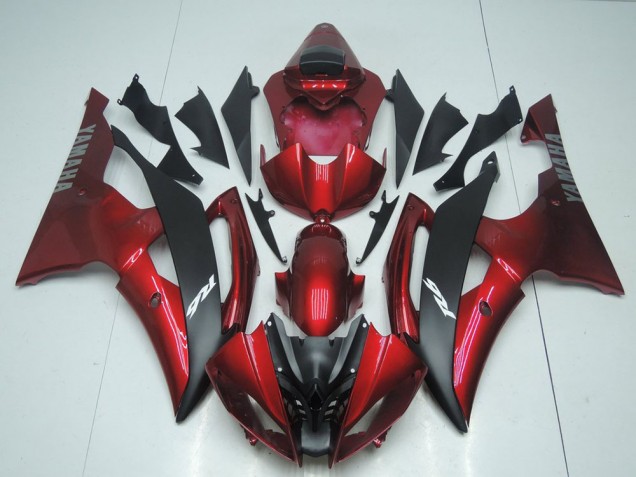 2008-2016 Red Matte Black Yamaha YZF R6 Motorcycle Fairing Canada