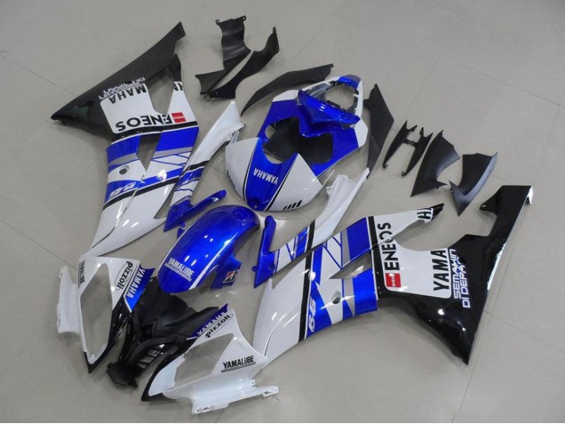 2008-2016 White Blue Glossy Black ENEOS Yamalube Yamaha YZF R6 Motorcycle Fairings Canada