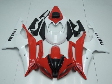 2008-2016 White Red Yamaha YZF R6 Motorcycle Fairings Canada
