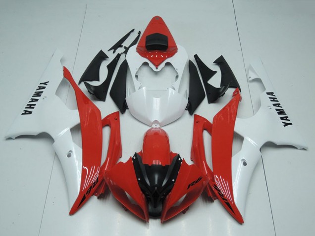 2008-2016 White Red Yamaha YZF R6 Motorcycle Fairings Canada