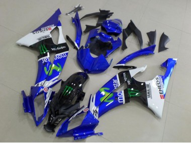 2008-2016 White Blue Glossy Black Green Monster MoviStar Yamaha YZF R6 Motorcycle Fairings Canada