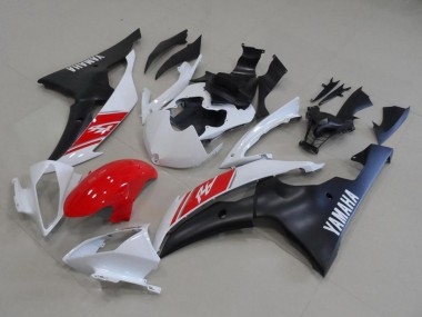 2008-2016 White Red Matte Black Yamaha YZF R6 Motorcycle Fairing Kits Canada