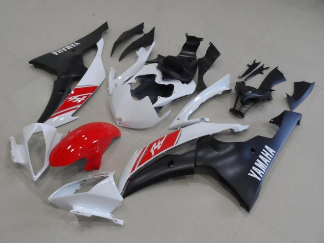 2008-2016 White Red Matte Black Yamaha YZF R6 Motorcycle Fairing Kits Canada