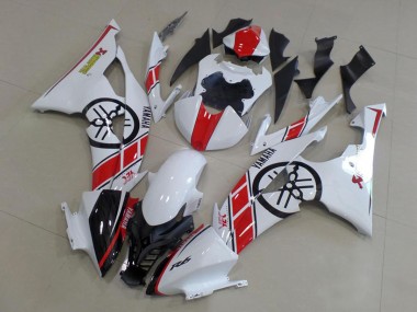2008-2016 White Red Glossy Black Yamaha YZF R6 Motorcycle Fairings Kit Canada