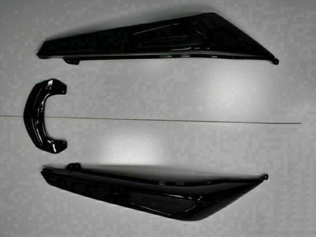 2009-2011 Glossy Black White Decal Kawasaki EX650 Motorcycle Fairings Canada