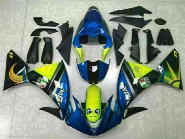 2009-2011 Blue Yellow Shark Yamaha YZF R1 Motorcycle Fairings Canada