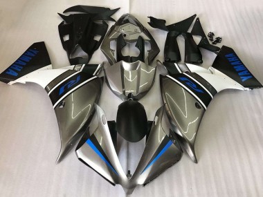 2009-2011 Silver White Blue Yamaha YZF R1 Motorcycle Fairings Canada