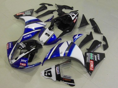 2009-2011 White Blue Black Fimer Yamalube Yamaha YZF R1 Motorcycle Fairings Canada