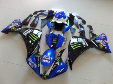 2009-2011 White Blue Black Green Monster Yamalube Graves Yamaha YZF R1 Motorcycle Fairings Canada