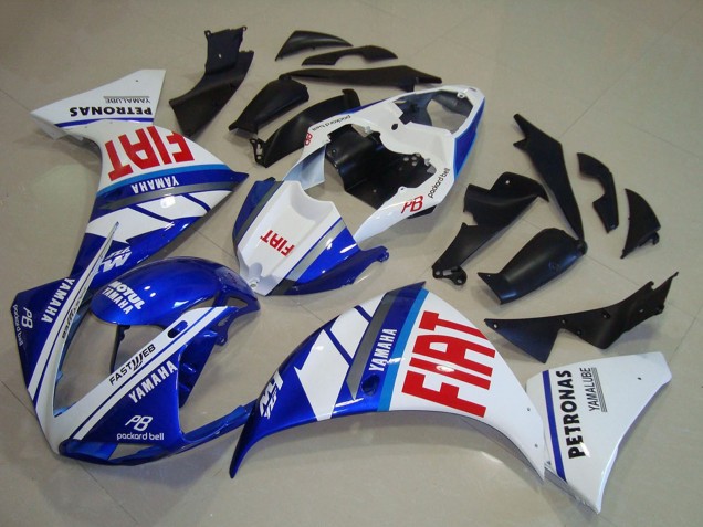 2009-2011 White Blue Red Fiat Yamaha YZF R1 Motorcycle Fairings Canada