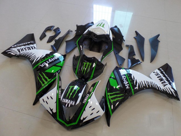 2009-2011 White Blue Black Green Monster Yamaha YZF R1 Motorcycle Fairings Canada