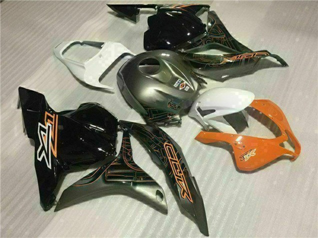 2009-2012 White Orange Glossy Black Honda CBR600RR Motorcycle Fairings Canada