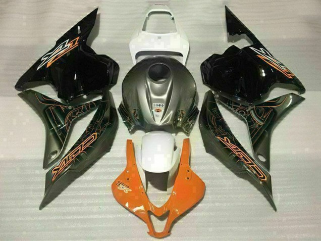 2009-2012 White Orange Glossy Black Honda CBR600RR Motorcycle Fairings Canada
