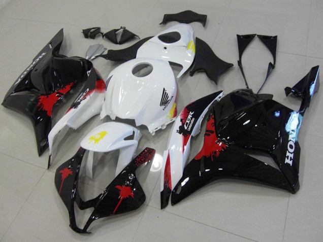 2009-2012 White Red Glossy Black Honda CBR600RR Motorcycle Fairings Kit Canada
