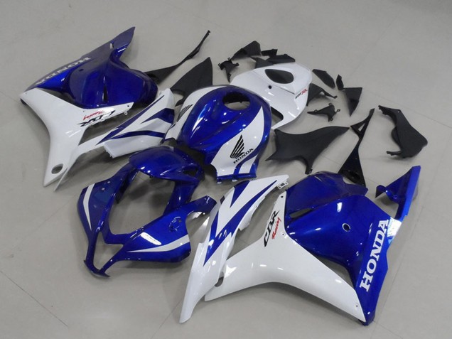 2009-2012 White Blue Honda CBR600RR Motorcycle Fairings Canada