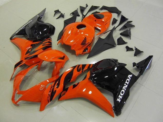 2009-2012 Orange Glossy Black Honda CBR600RR Motorcycle Fairing Canada