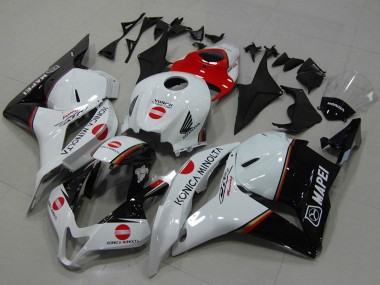 2009-2012 White Red Glossy Black Konica Minolta Honda CBR600RR Motorcycle Fairings Canada