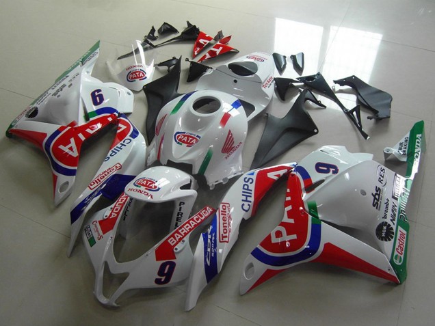 2009-2012 White Blue Red Pata Honda CBR600RR Motorcycle Fairings Canada