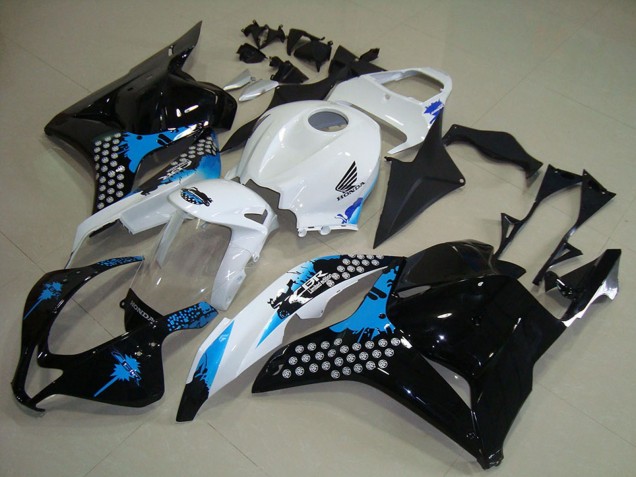 2009-2012 White Blue Glossy Black Honda CBR600RR Motorcycle Fairings Kits Canada
