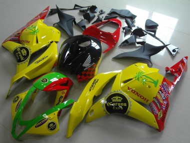 2009-2012 Yellow Red Green Glossy Black Corona Extra Honda CBR600RR Motorcycle Fairings Canada