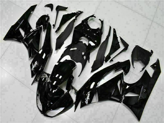 2009-2012 Glossy Black White Ninja Kawasaki ZX6R Motorcycle Fairings Canada