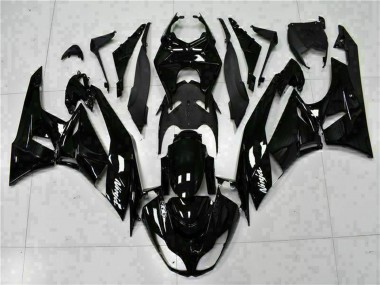 2009-2012 Glossy Black White Ninja Kawasaki ZX6R Motorcycle Fairings Canada