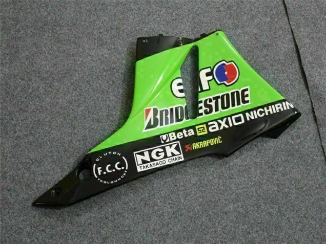 2009-2012 Green Glossy Black Elf Touch4 Bridgestone Kawasaki ZX6R Motorcycle Fairings Canada