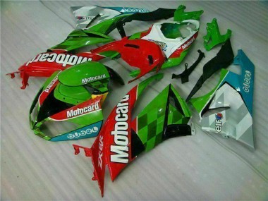 2009-2012 Green White Red Black Blue Motocard Kawasaki ZX6R Motorcycle Fairings Canada