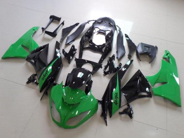 2009-2012 Green Glossy Black Kawasaki ZX6R Motorcycle Fairing Canada