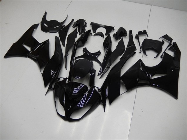 2009-2012 Glossy Black Kawasaki ZX6R Motorcycle Fairings Canada