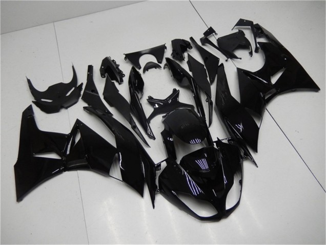 2009-2012 Glossy Black Kawasaki ZX6R Motorcycle Fairings Canada