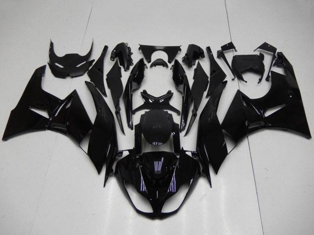 2009-2012 Glossy Black Kawasaki ZX6R Motorcycle Fairings Canada