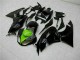 2009-2012 Glossy Black Green Kawasaki ZX6R Motorcycle Fairings Canada