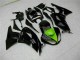 2009-2012 Glossy Black Green Kawasaki ZX6R Motorcycle Fairings Canada