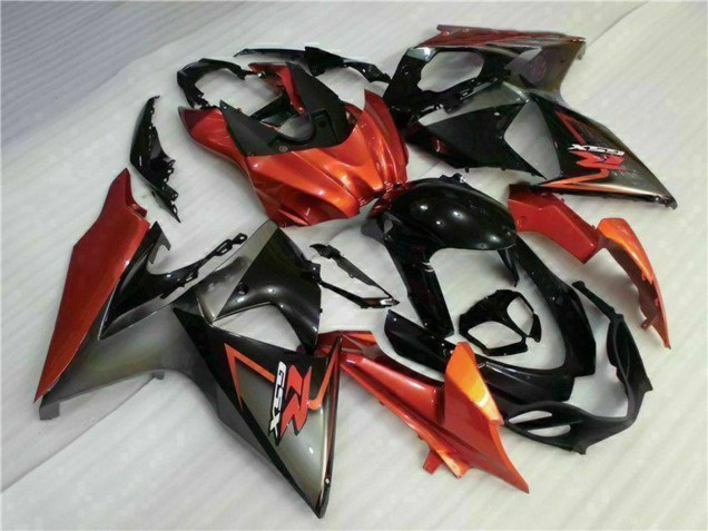 2009-2016 Orange Glossy Black Suzuki GSXR 1000 Motorcycle Fairings Canada