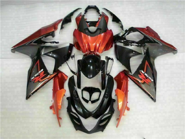 2009-2016 Orange Glossy Black Suzuki GSXR 1000 Motorcycle Fairings Canada