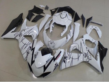 2009-2016 White Black Corona Racing Suzuki GSXR 1000 Motorcycle Fairings Canada