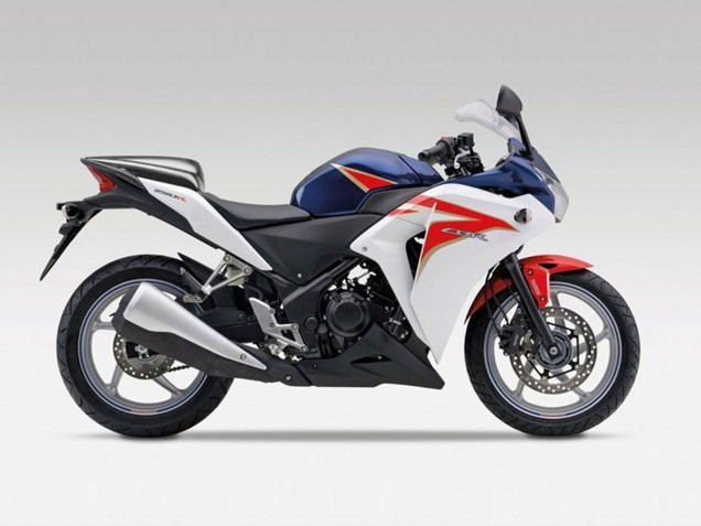 2011-2015 White Red Dark Blue Stripe Honda CBR250RR Motorcycle Fairings Canada